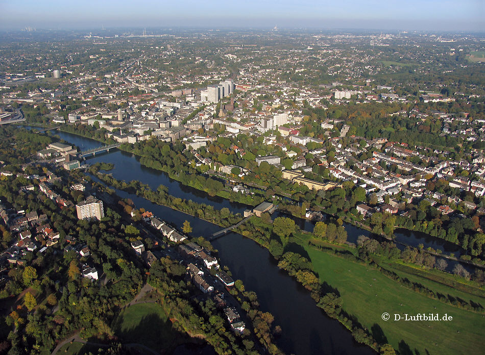 Luftbild M&uuml;lheim Stadtmitte