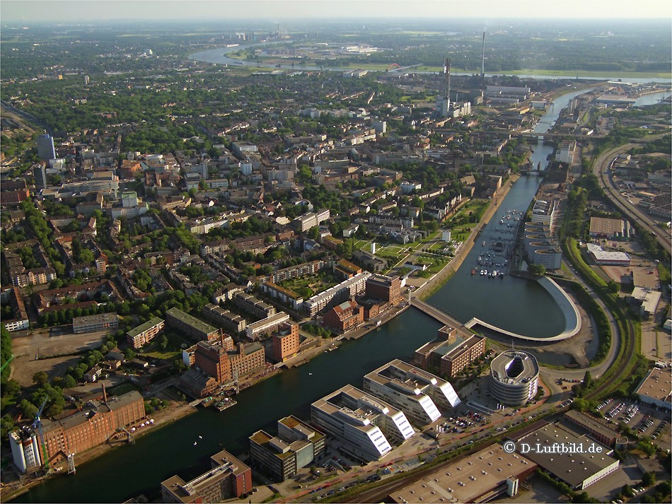 Luftbild Duisburg Innenhafen Stadtmitte